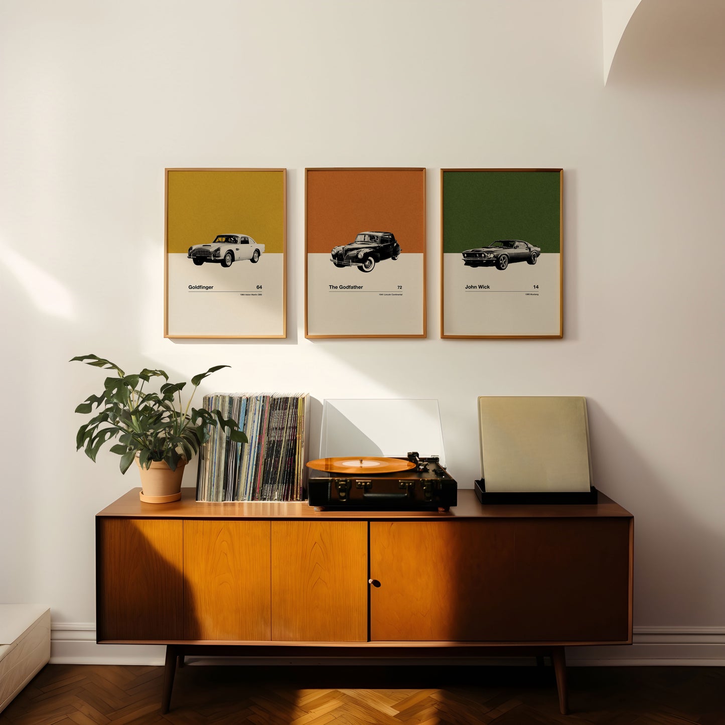 Goldfinger Car Poster | Minimalist Movie Poster