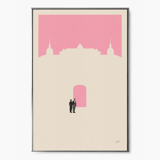 The Grand Budapest Hotel Inspired Poster | Minimalist Art Print | Retro Art Print | Wall Art | Housewarming Gift | Wes Anderson Movie Poster
