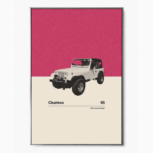 Clueless Minimalist Movie Car Poster