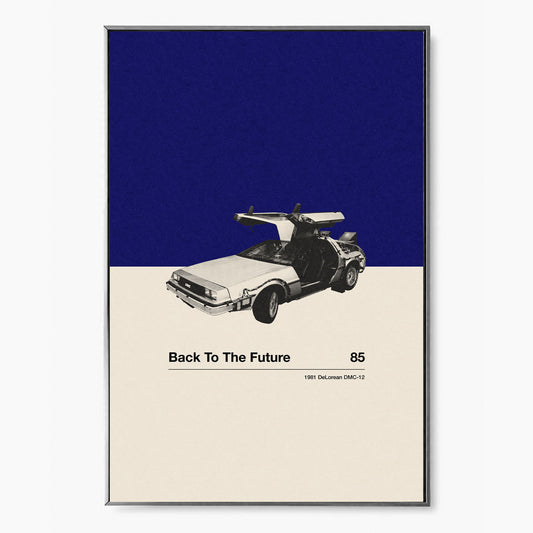 Back To The Future Car Poster | Minimalist Movie Poster