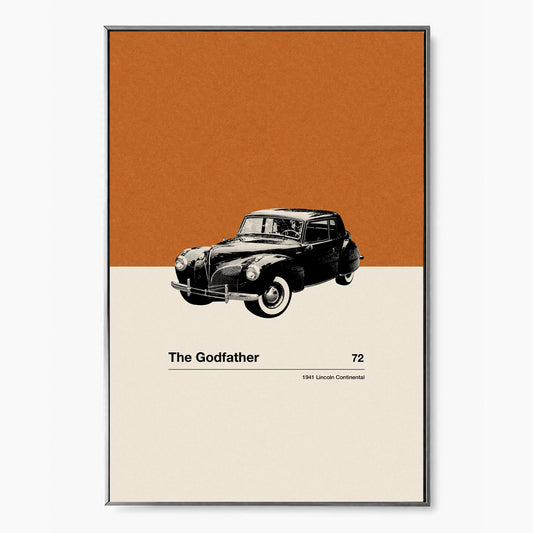 The Godfather Movie Car Poster