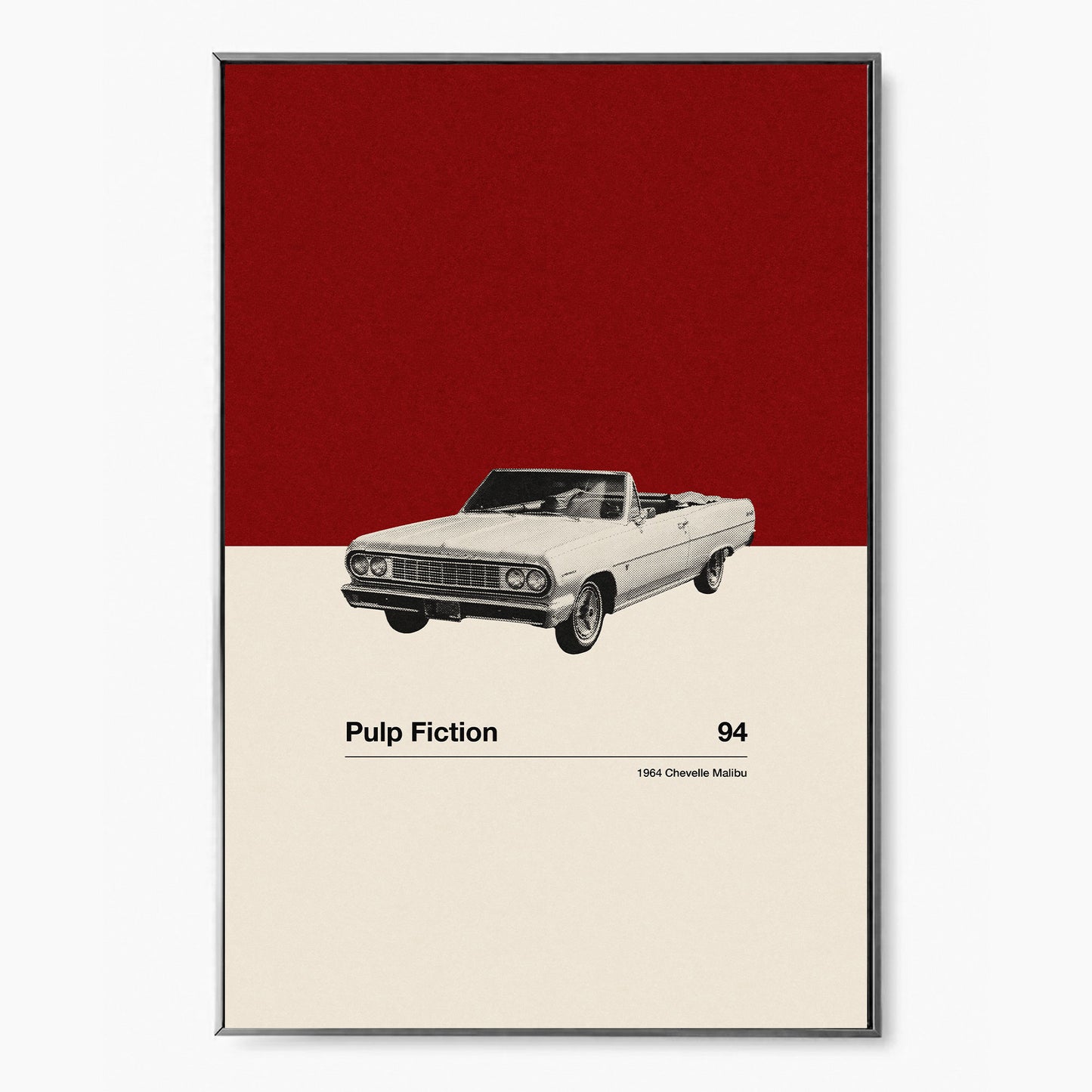 Pulp Fiction Car Poster | Minimalist Movie Poster