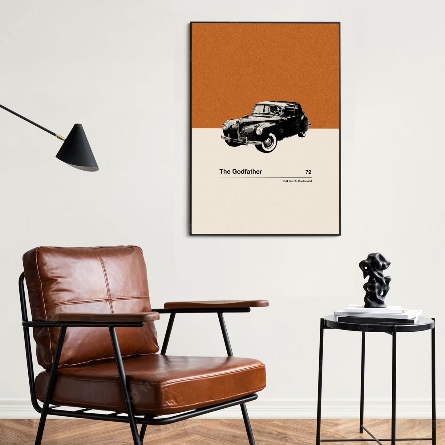 The Godfather Movie Car Poster
