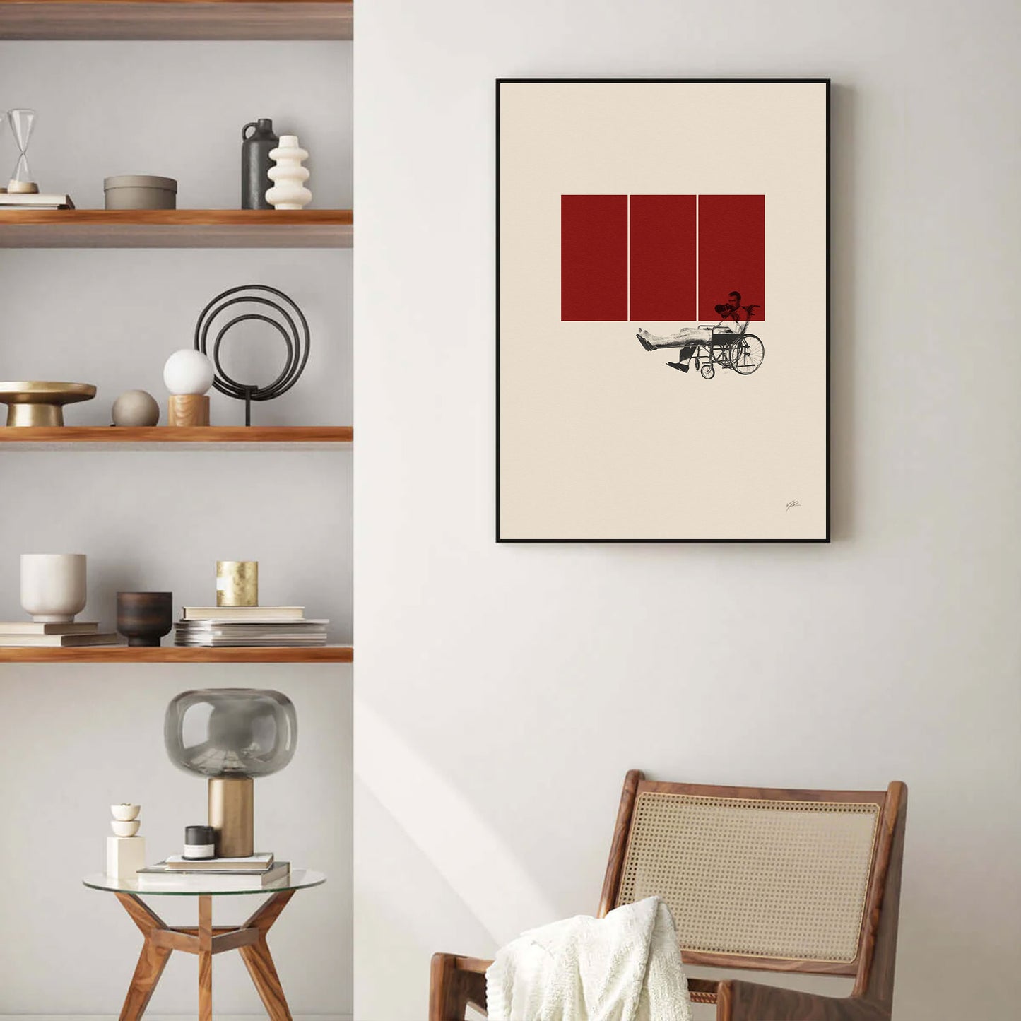 Rear Window Inspired Poster | Mid Century Modern Poster | Minimalist Poster | Retro Art Print | Classic Movie | Christmas Gift