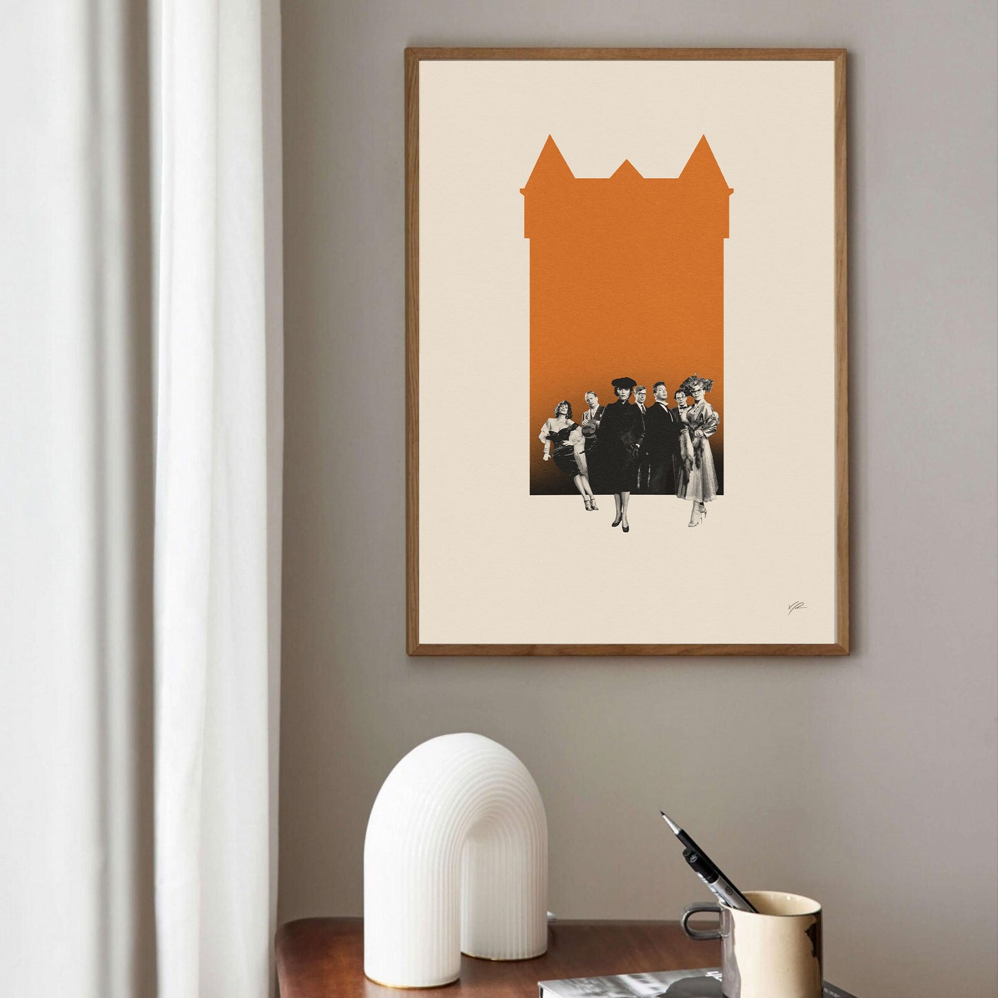 Clue Inspired Poster | Mid Century Modern Poster | Minimalist Poster | Retro Art Print | Classic Movie | Christmas Gift