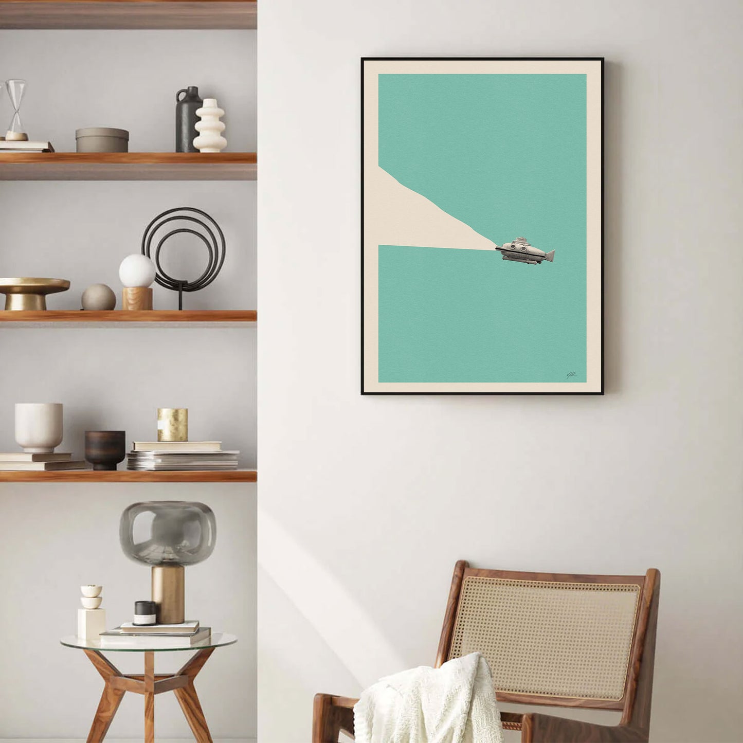 The Life Aquatic with Steve Zissou Inspired Poster | Minimalist Art Print | Retro Art Print | Wall Art | Housewarming Gift | Wes Anderson Movie Poster