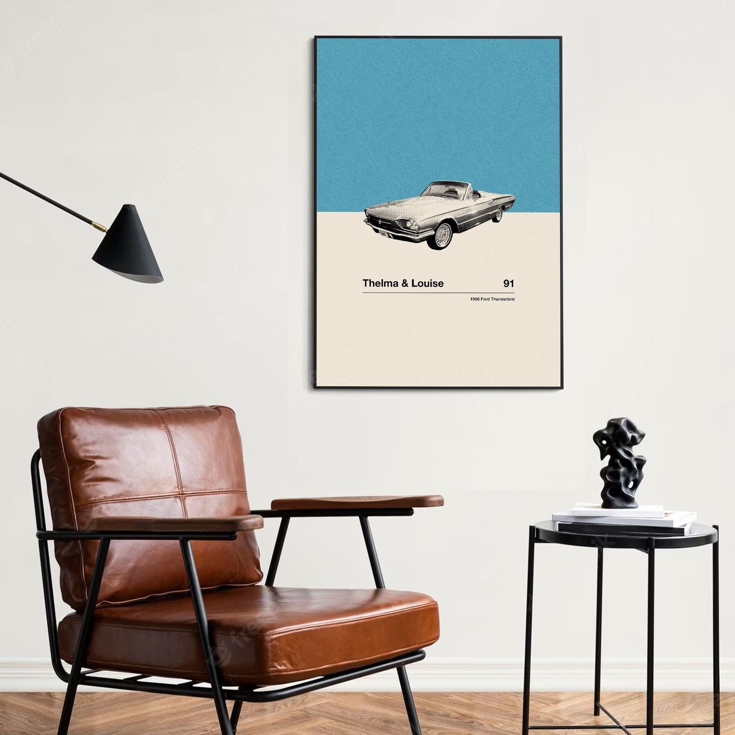 Thelma & Louise Inspire Poster | Car in Movie Poster | Mid Century Modern Poster | Minimalist Poster | Retro Art Print | Classic Movie