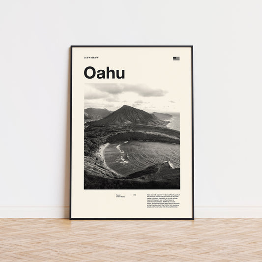 Oahu  City Poster