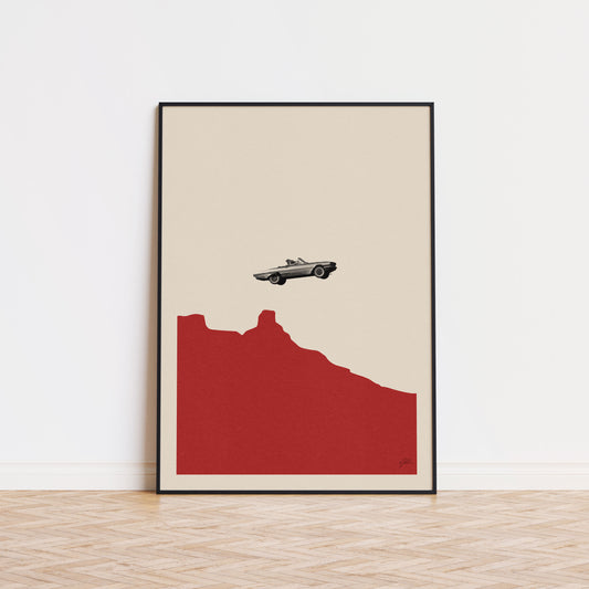 Thelma & Louies Inspired Poster | Mid Century Modern Poster | Minimalist Poster | Retro Art Print | Classic Movie | Christmas Gift