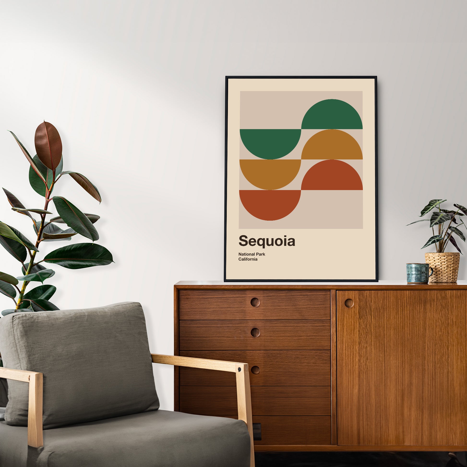 Sequoia National Park - Print Arts - national park prints, sequoia, Travel Poster