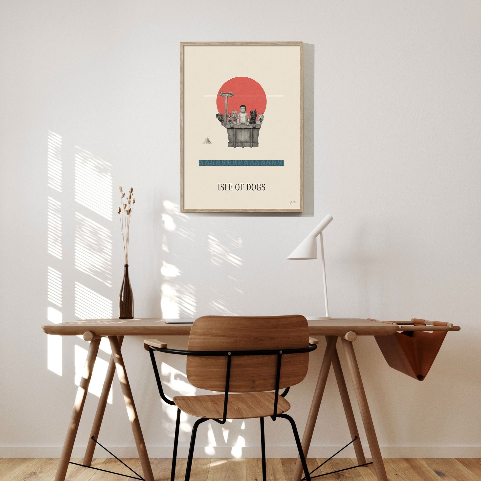 Isle of Dogs - Poster - alternative movie poster, film poster, isle of dogs, mid century movie, minimalist poster, movie artwork, movie poster, redesigned movie poster, wes anderson
