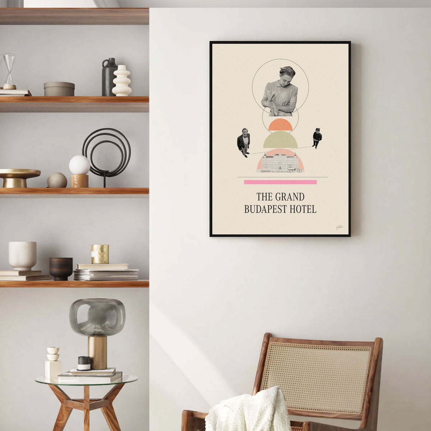 The Grand Budapest Hotel - Poster - alternative movie poster, film poster, grand budapest hotel, mid century movie, minimalist poster, movie artwork, movie poster, redesigned movie poster, wes anderson