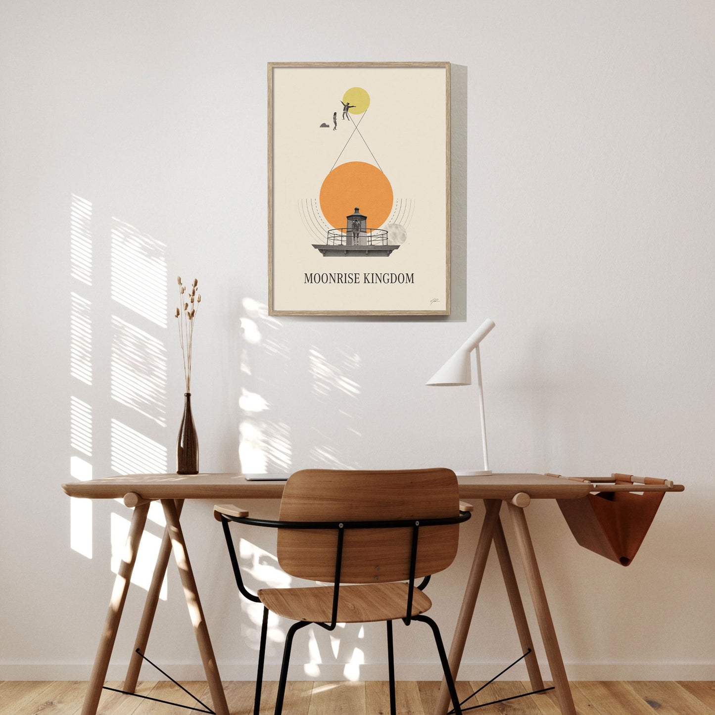 Moonrise Kingdom - Poster - alternative movie poster, film poster, mid century movie, minimalist poster, Moonrise Kingdom, movie artwork, movie poster, redesigned movie poster, wes anderson
