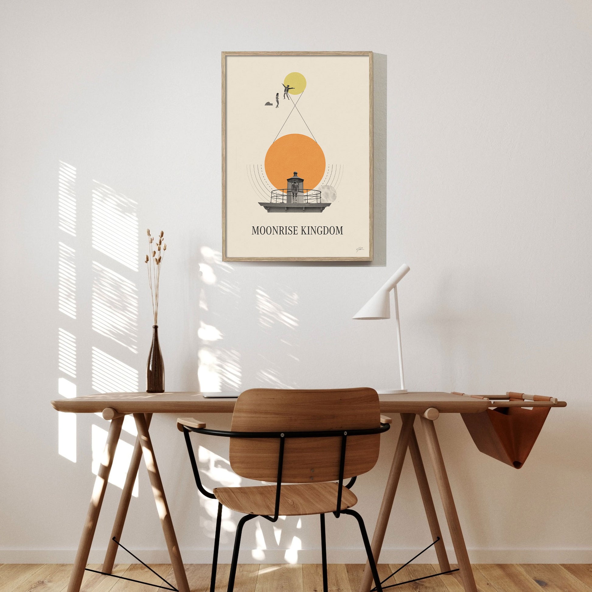 Moonrise Kingdom - Poster - alternative movie poster, film poster, mid century movie, minimalist poster, Moonrise Kingdom, movie artwork, movie poster, redesigned movie poster, wes anderson
