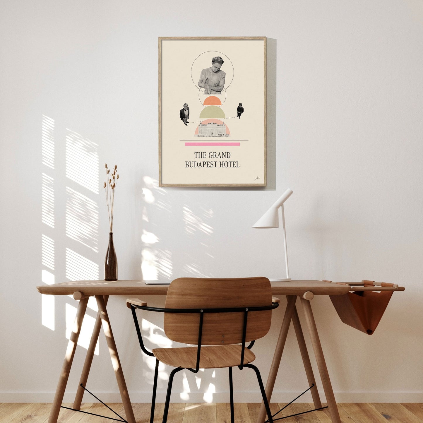The Grand Budapest Hotel - Poster - alternative movie poster, film poster, grand budapest hotel, mid century movie, minimalist poster, movie artwork, movie poster, redesigned movie poster, wes anderson