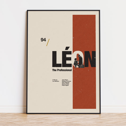 Leon The Professional - Poster - leon, mid century movie, movie poster