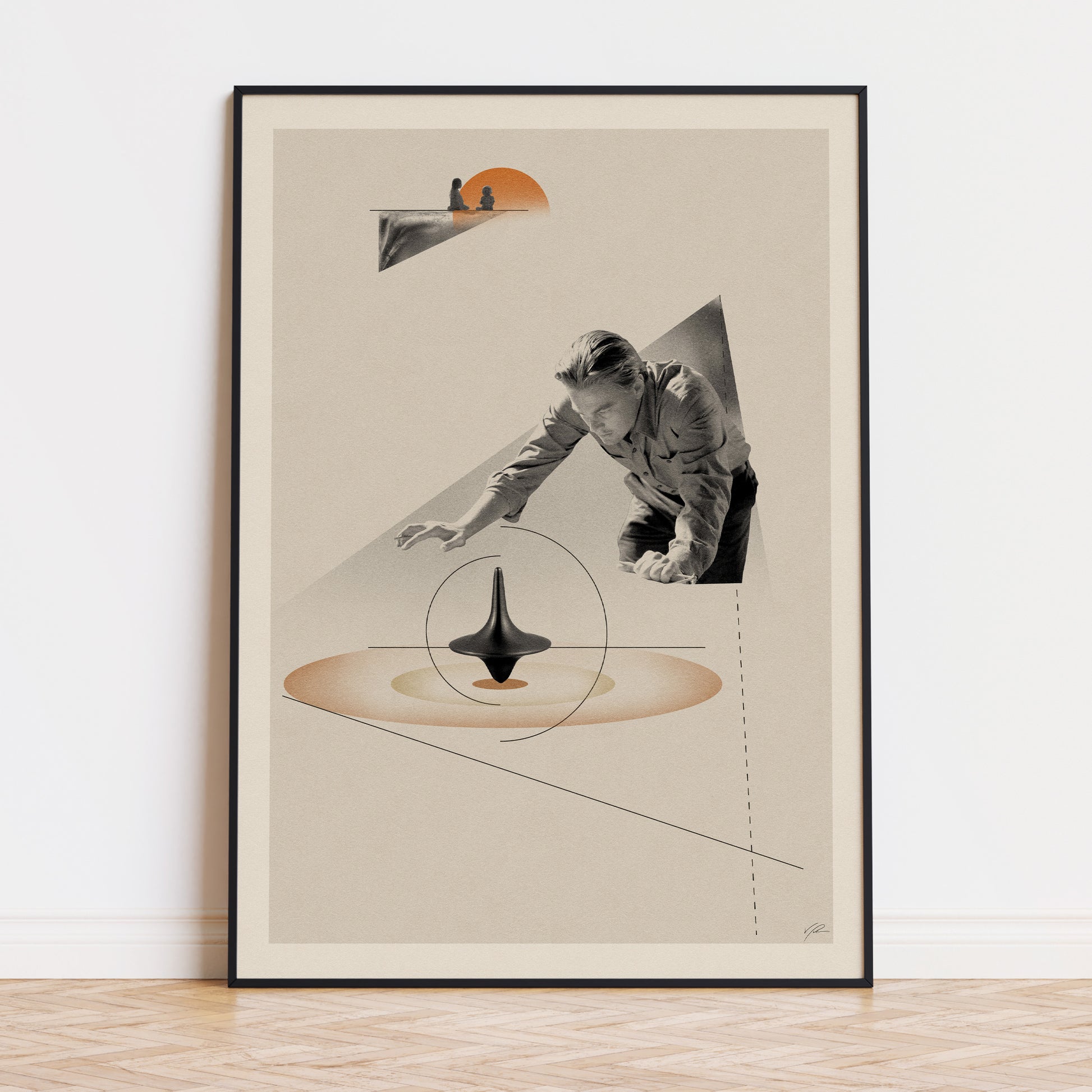 Inception - Print Arts - alternative movie poster, christopher nolan, film poster, Inception, mid century movie, minimalist poster, movie artwork, movie poster, redesigned movie poster