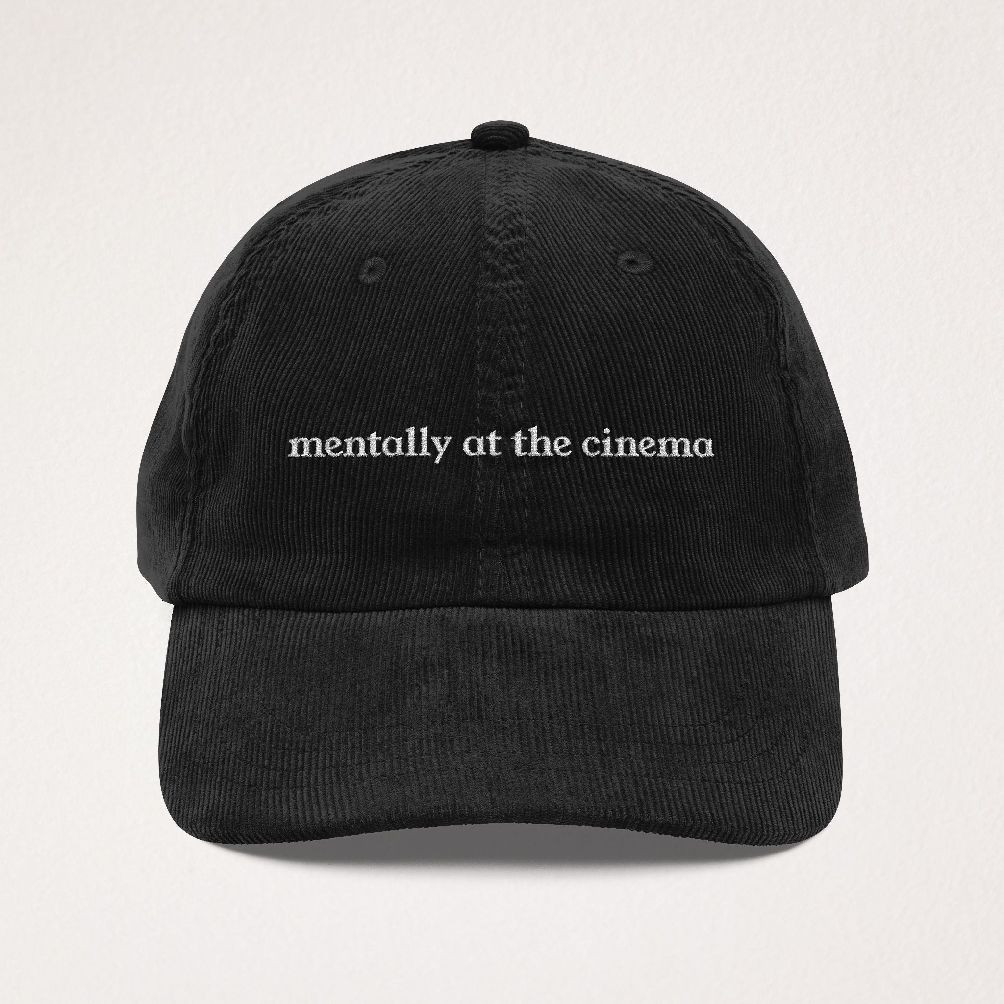 Mentally At The Cinema Hat - Movie Lover Corduroy Hat
