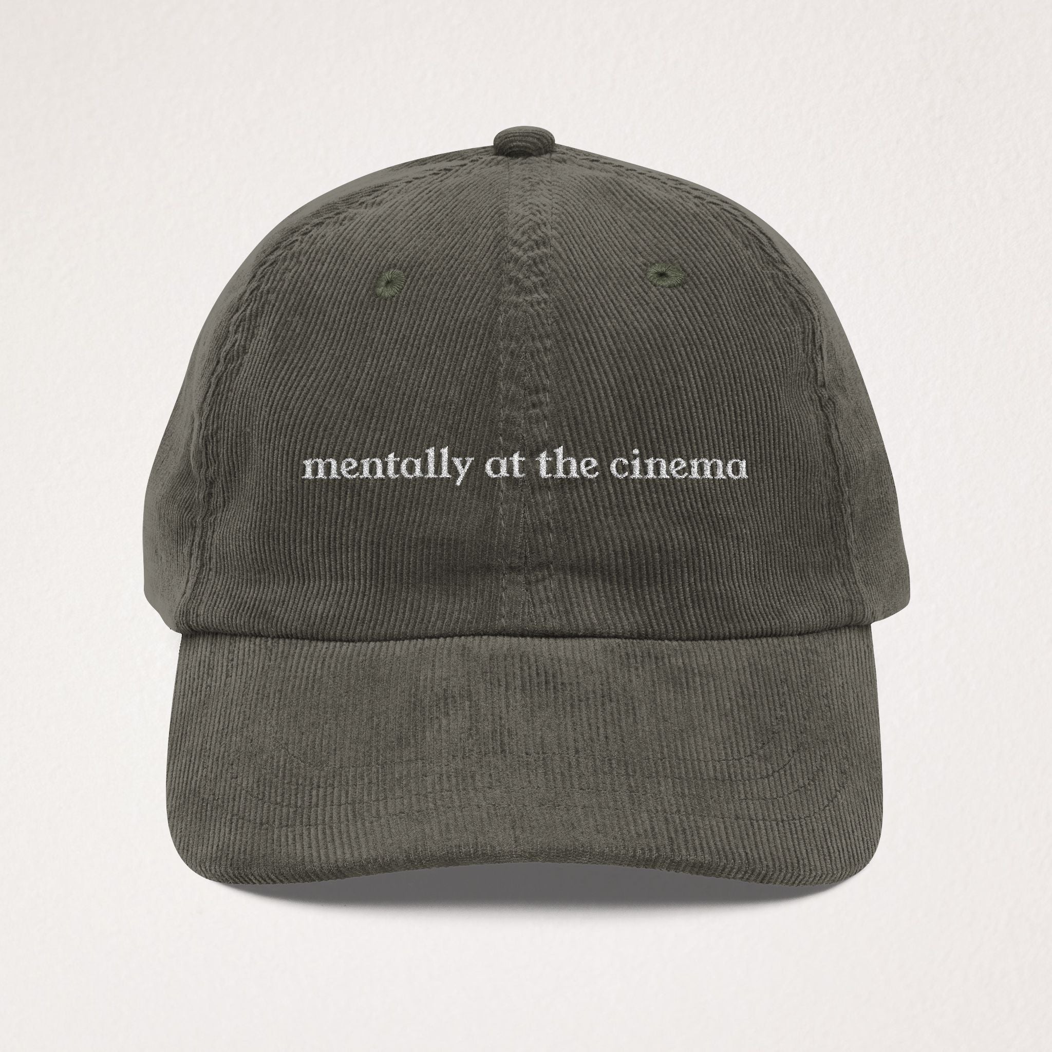 Mentally At The Cinema Hat - Movie Lover Corduroy Hat