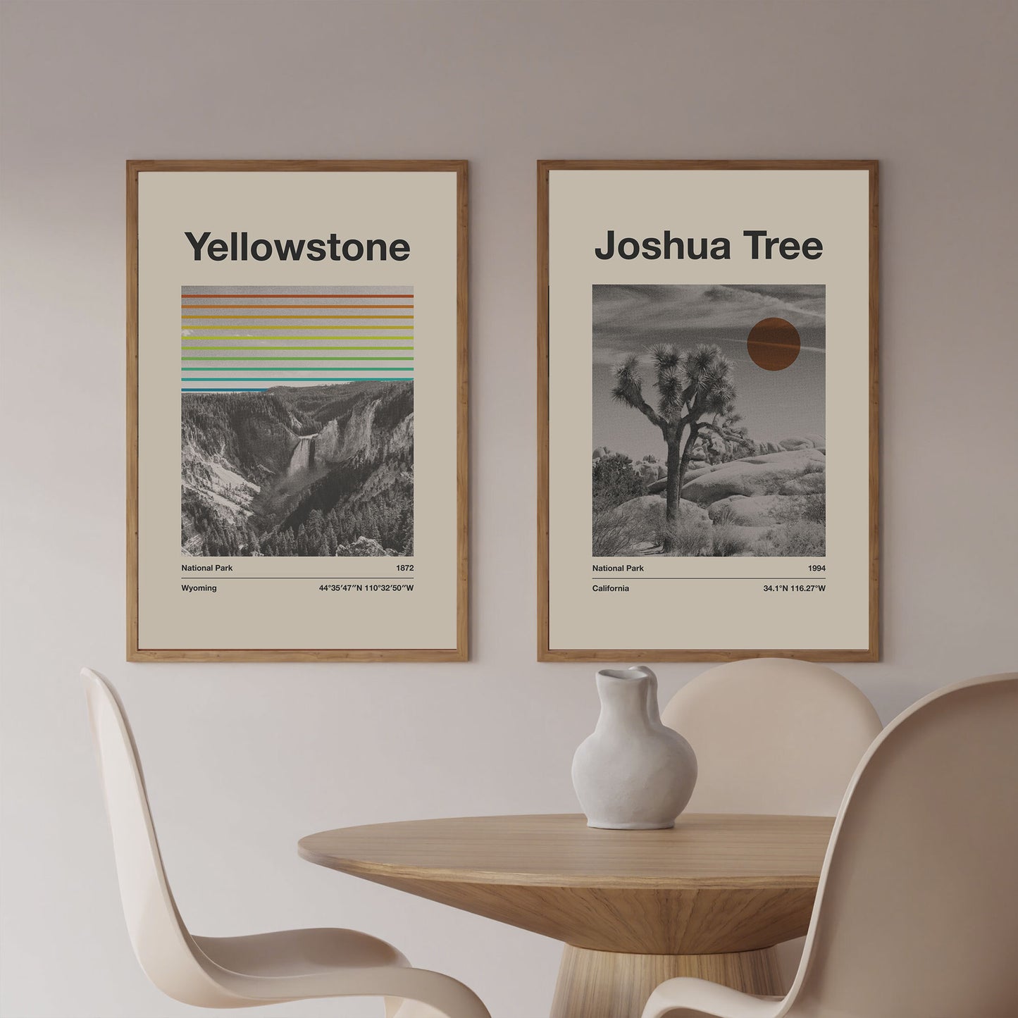 Yellowstone National Park - poster - national park prints, yellowstone