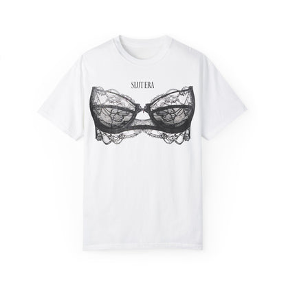 SL*T ERA Lingerie Lacy Bra T-shirt | Comfort Colors® Retro Lingerie Graphic Tshirt, bachelorette, bridal shower gift, gift for her