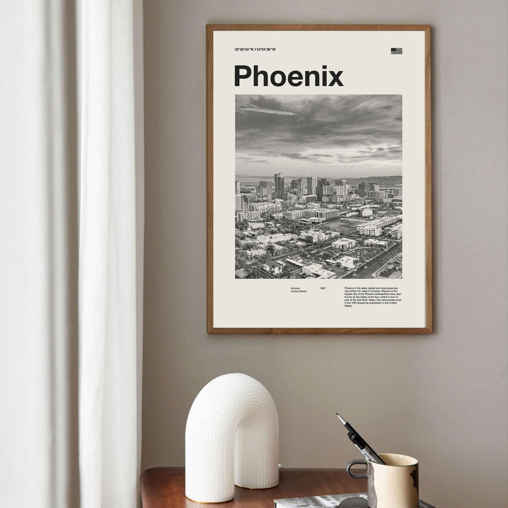 Phoenix City Poster Inspired Movie Poster - Mid-Century Wall Art