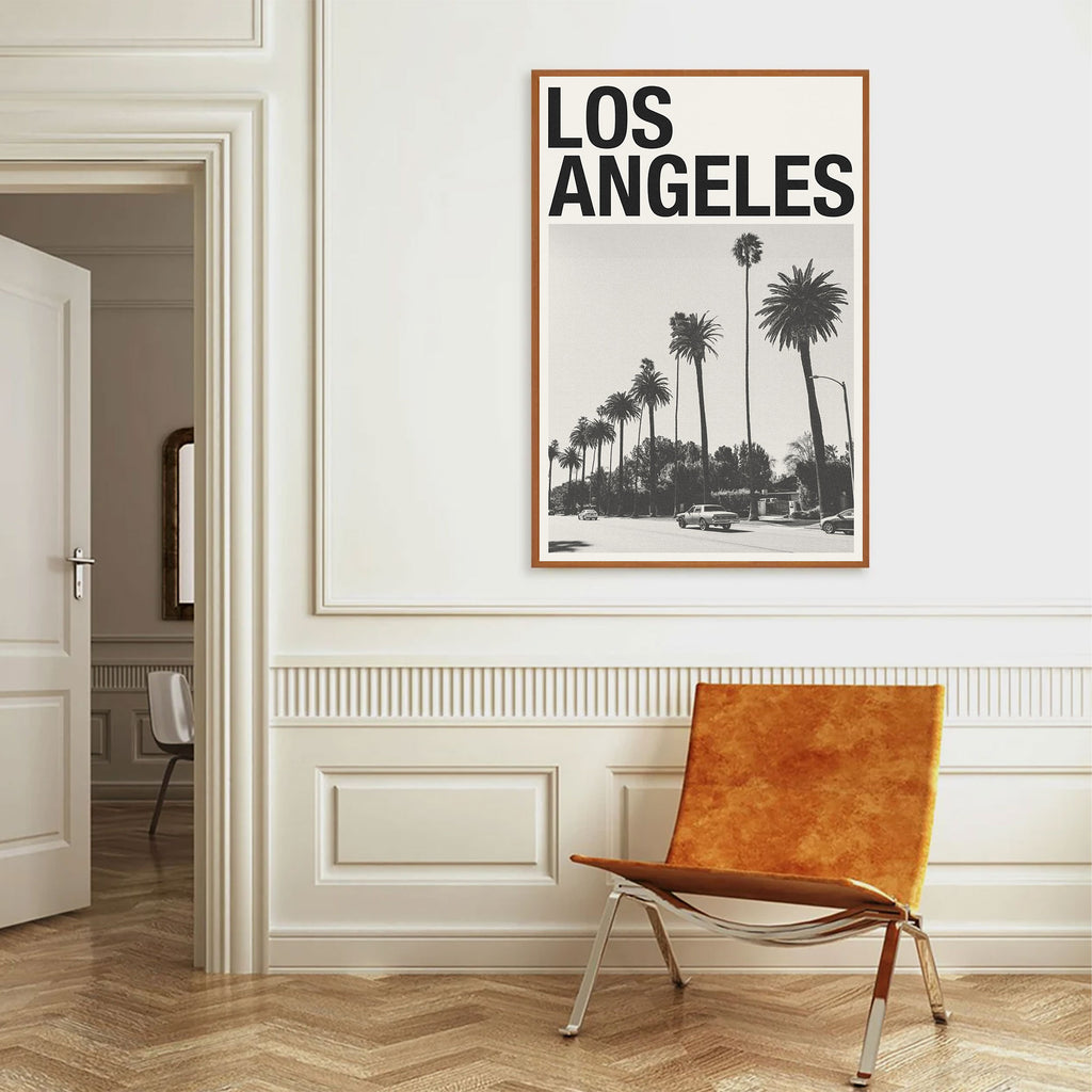 Los Angeles Art Print Inspired Movie Poster - Mid-Century Wall Art