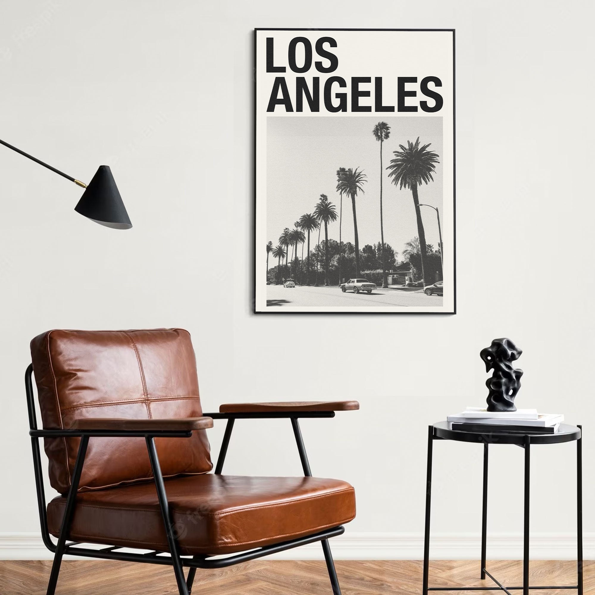Los Angeles Art Print Inspired Movie Poster - Mid-Century Wall Art