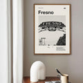 Fresno Inspired Movie Poster - Mid-Century Wall Art