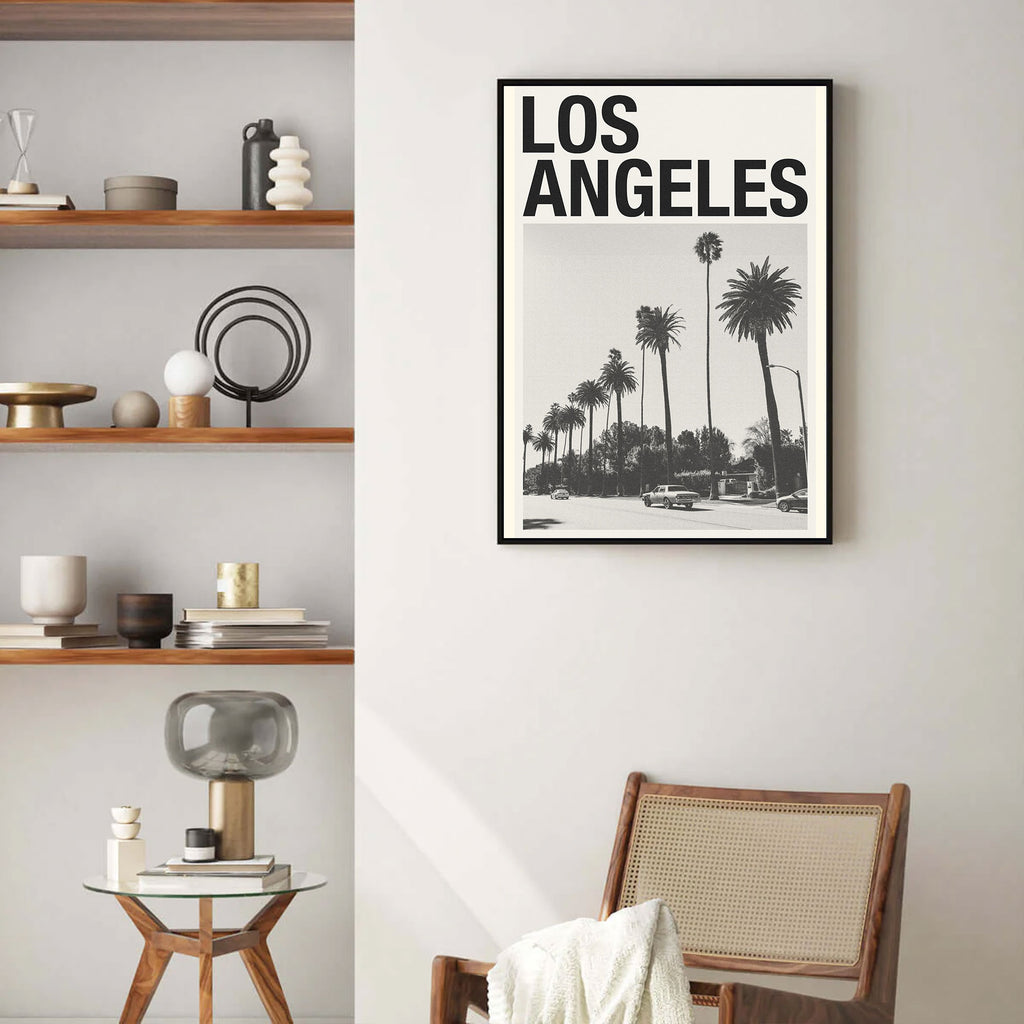 Los Angeles Art Print Inspired Movie Poster - Mid-Century Wall Art