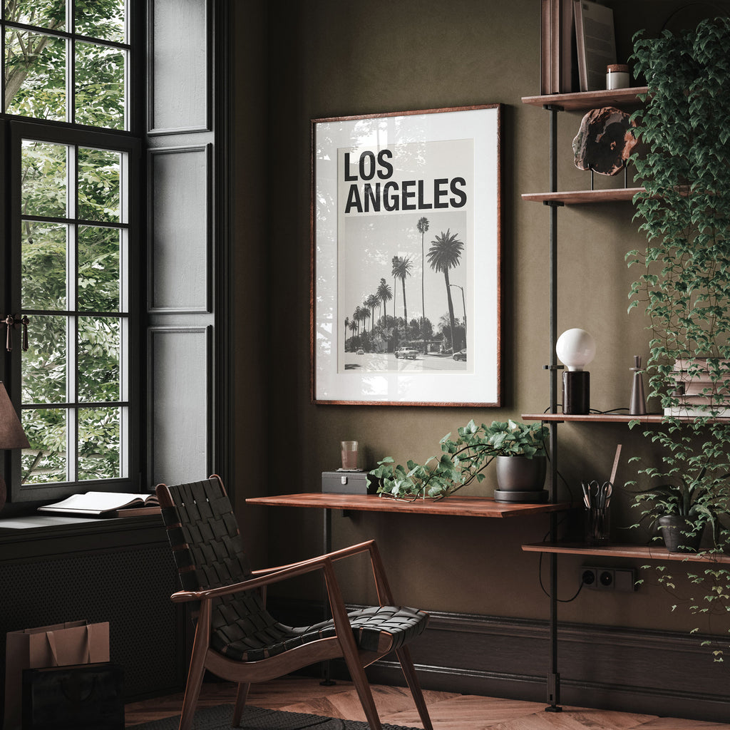 Los Angeles Art Print Inspired Movie Poster - Mid-Century Wall Art