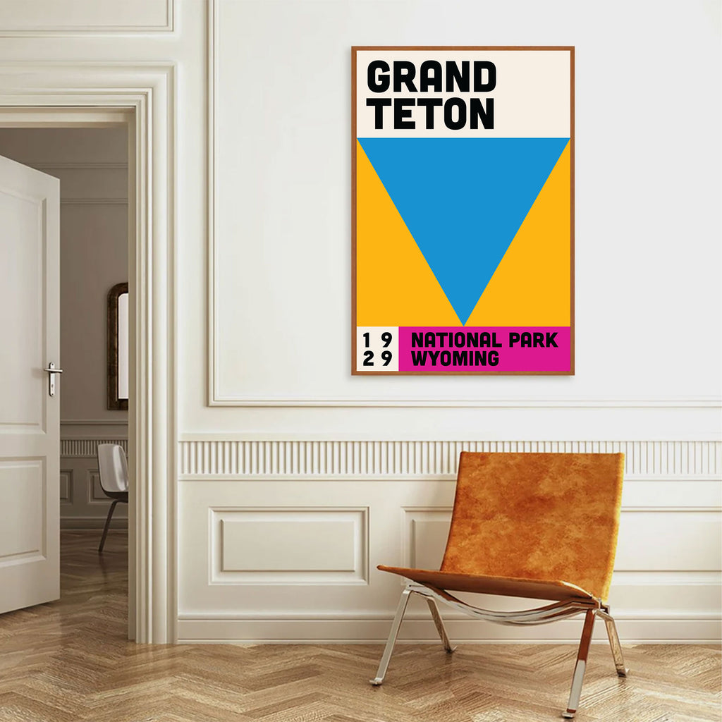 Grand Teton National Park Poster - Vintage Travel Wall Art