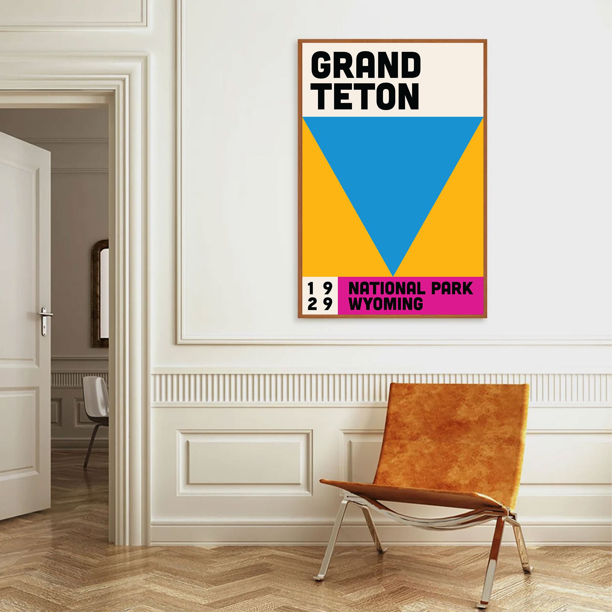 Grand Teton National Park Poster - Vintage Travel Wall Art