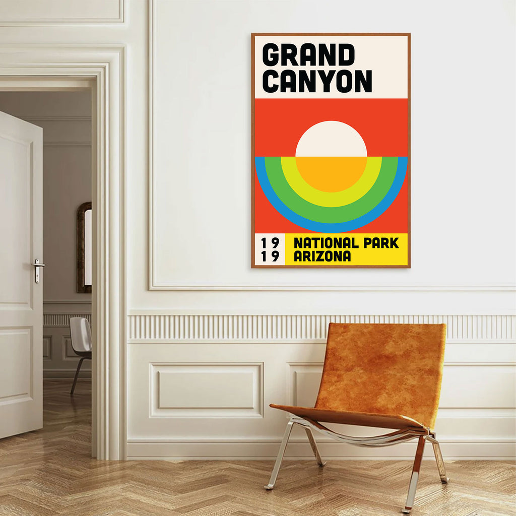 Grand Canyon National Park Poster - Vintage Travel Wall Art