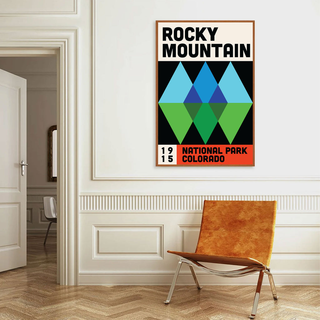 Rocky Mountain National Park Poster - Vintage Travel Wall Art