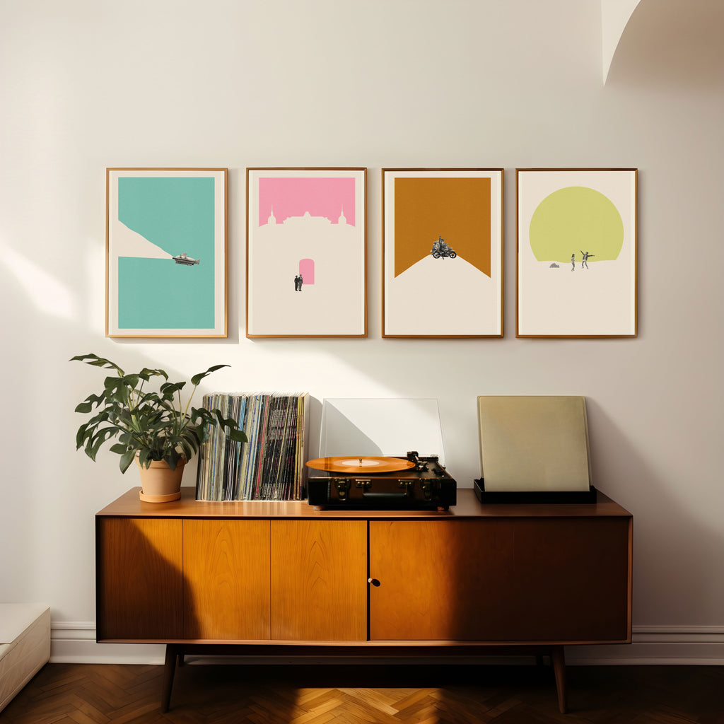 Moonrise Kingdom Inspired Movie Poster - Mid-Century Wall Art