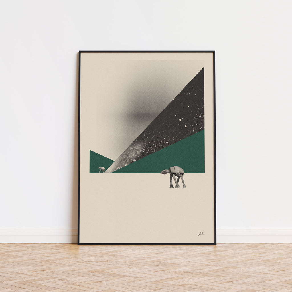 The Empire Strikes Back Inspired Movie Poster - Mid-Century Wall Art