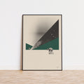 The Empire Strikes Back Inspired Movie Poster - Mid-Century Wall Art