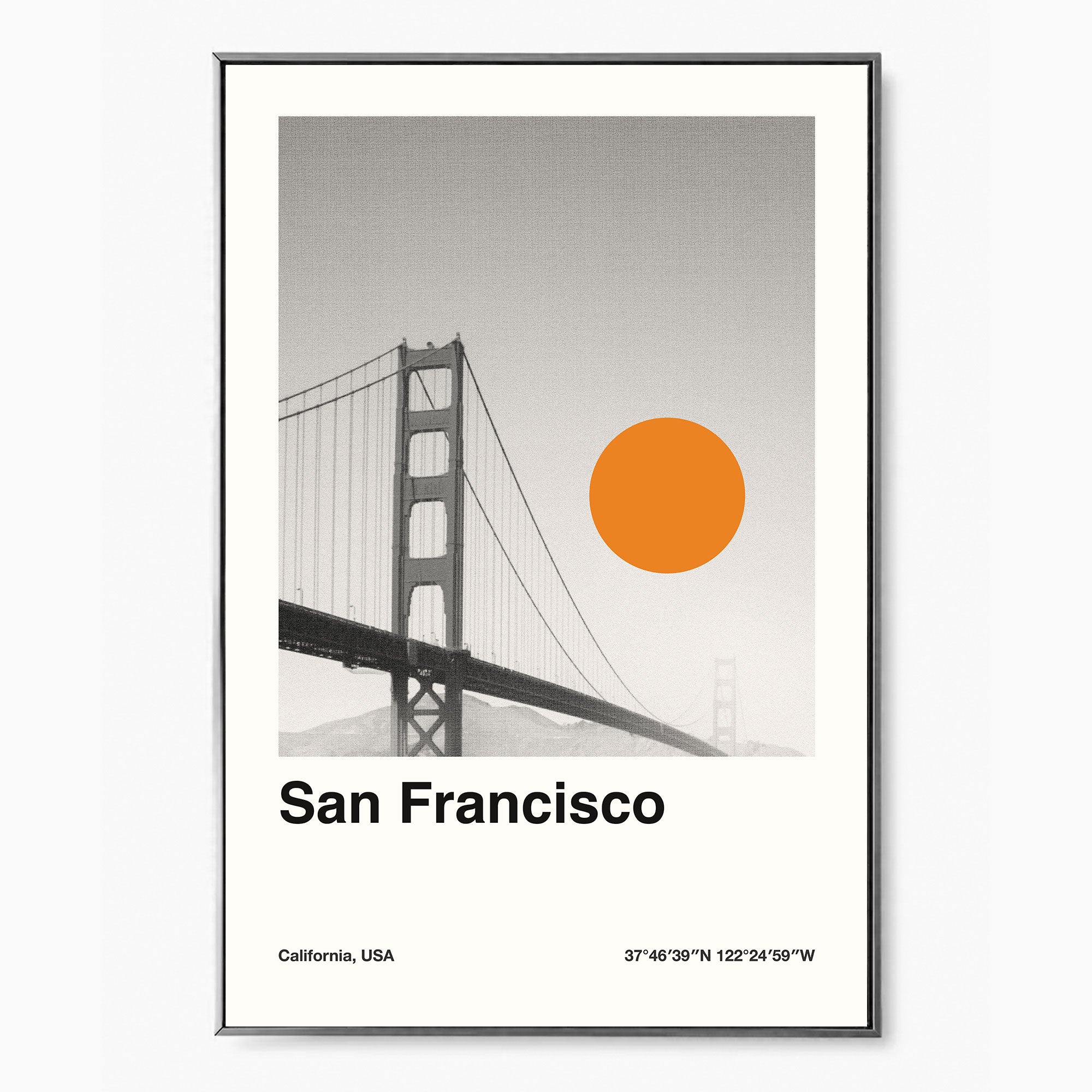 San Francisco City Poster Inspired Movie Poster - Mid-Century Wall Art
