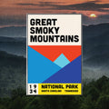 Great Smoky Mountain National Park Poster - Vintage Travel Wall Art