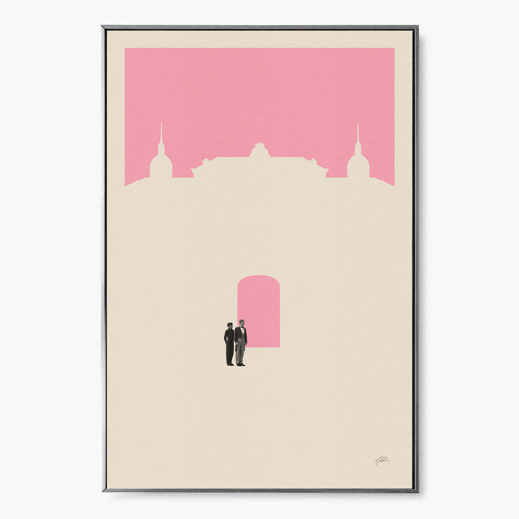 The Grand Budapest Hotel Inspired Movie Poster - Mid-Century Wall Art