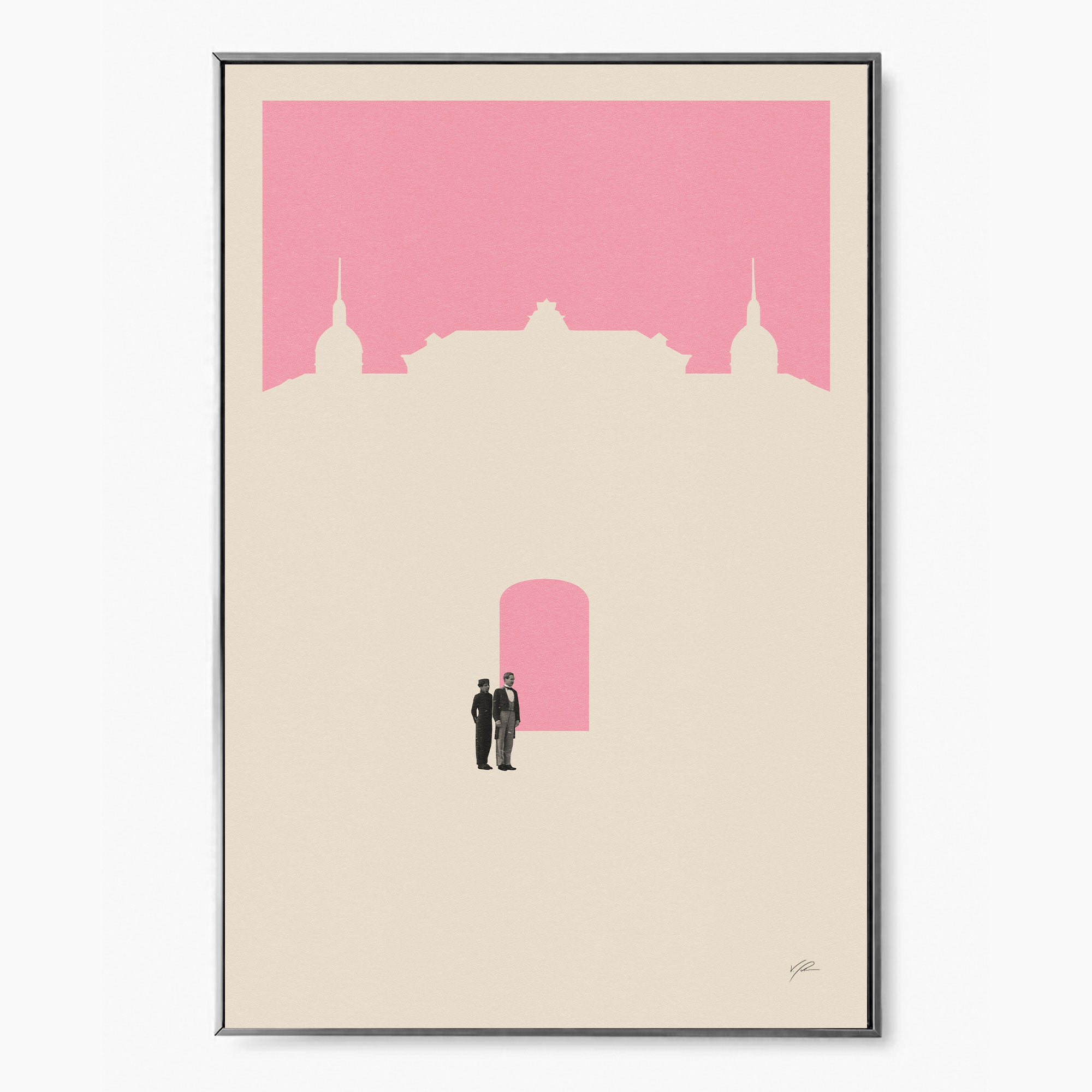 The Grand Budapest Hotel Inspired Movie Poster - Mid-Century Wall Art