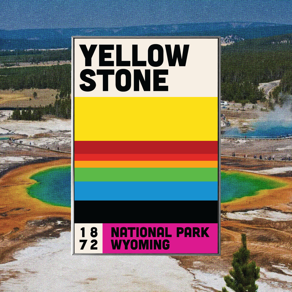 Yellowstone National Park Poster - Vintage Travel Wall Art