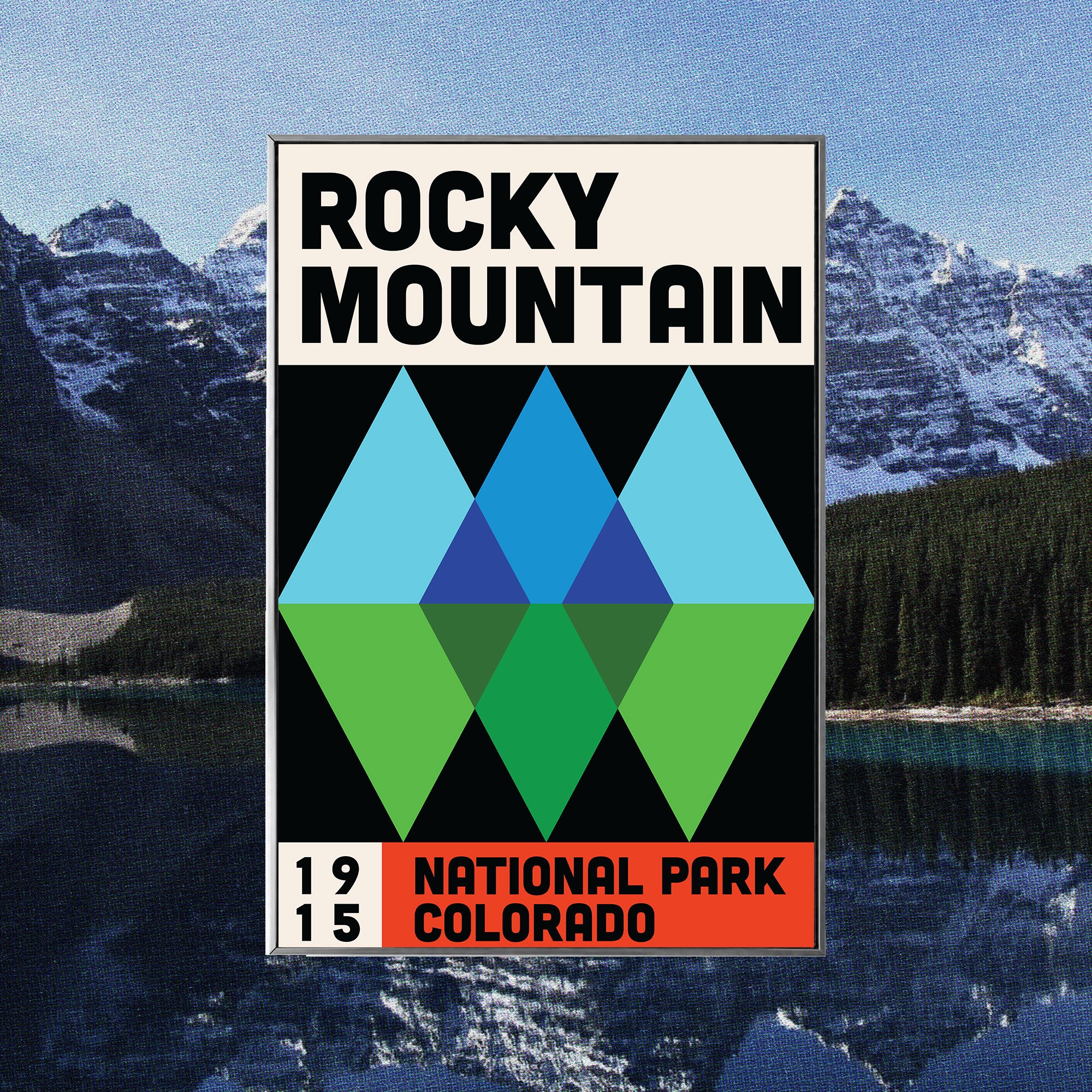 Rocky Mountain National Park Poster - Vintage Travel Wall Art
