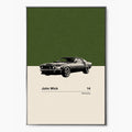 John Wick Inspired Movie Poster - Mid-Century Wall Art
