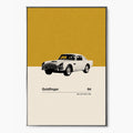 Goldfinger Car Poster Inspired Movie Poster - Mid-Century Wall Art