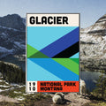 Glacier National Park Poster - Vintage Travel Wall Art