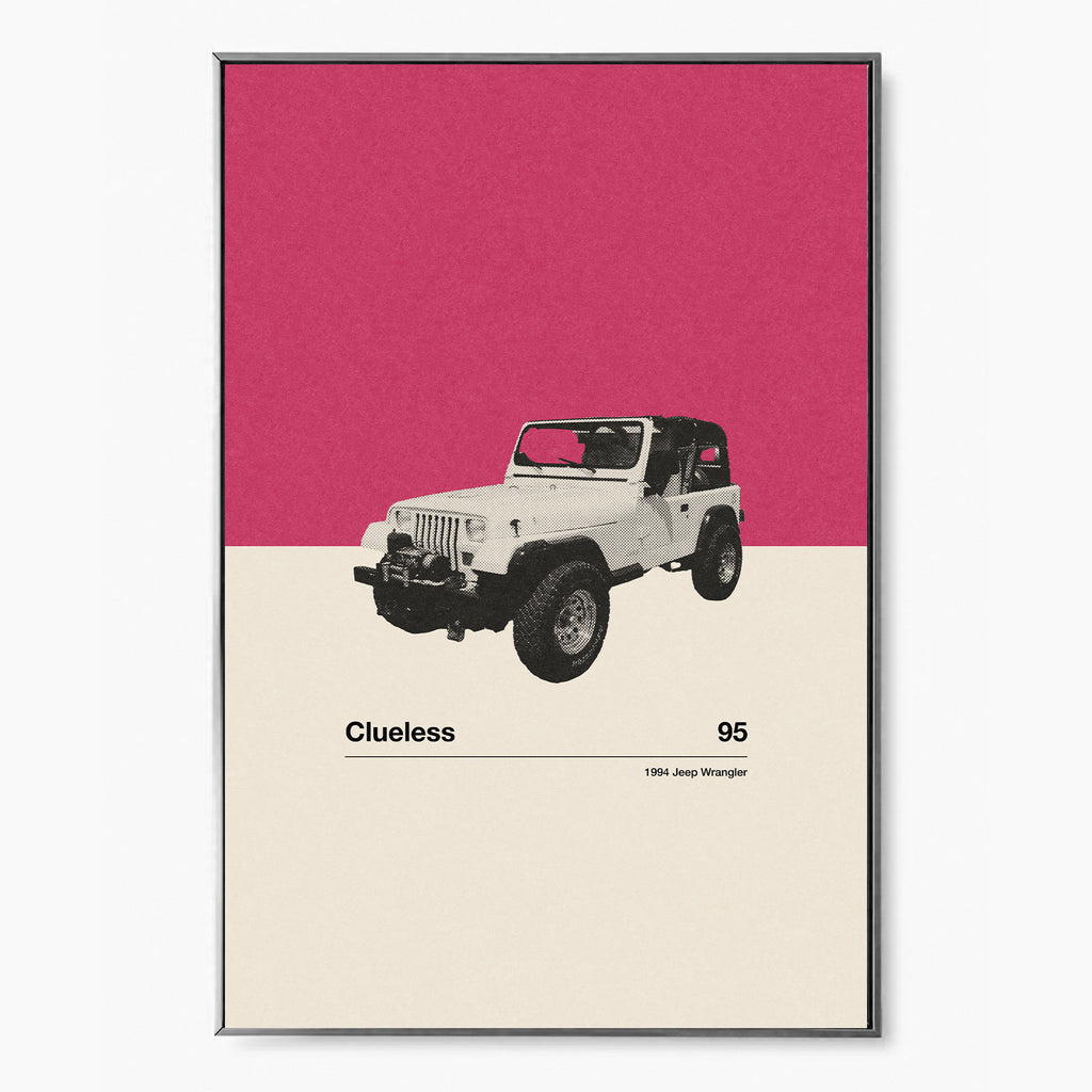 Clueless Minimalist Movie Car Poster Inspired Movie Poster