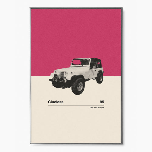 Clueless Minimalist Movie Car Poster Inspired Movie Poster