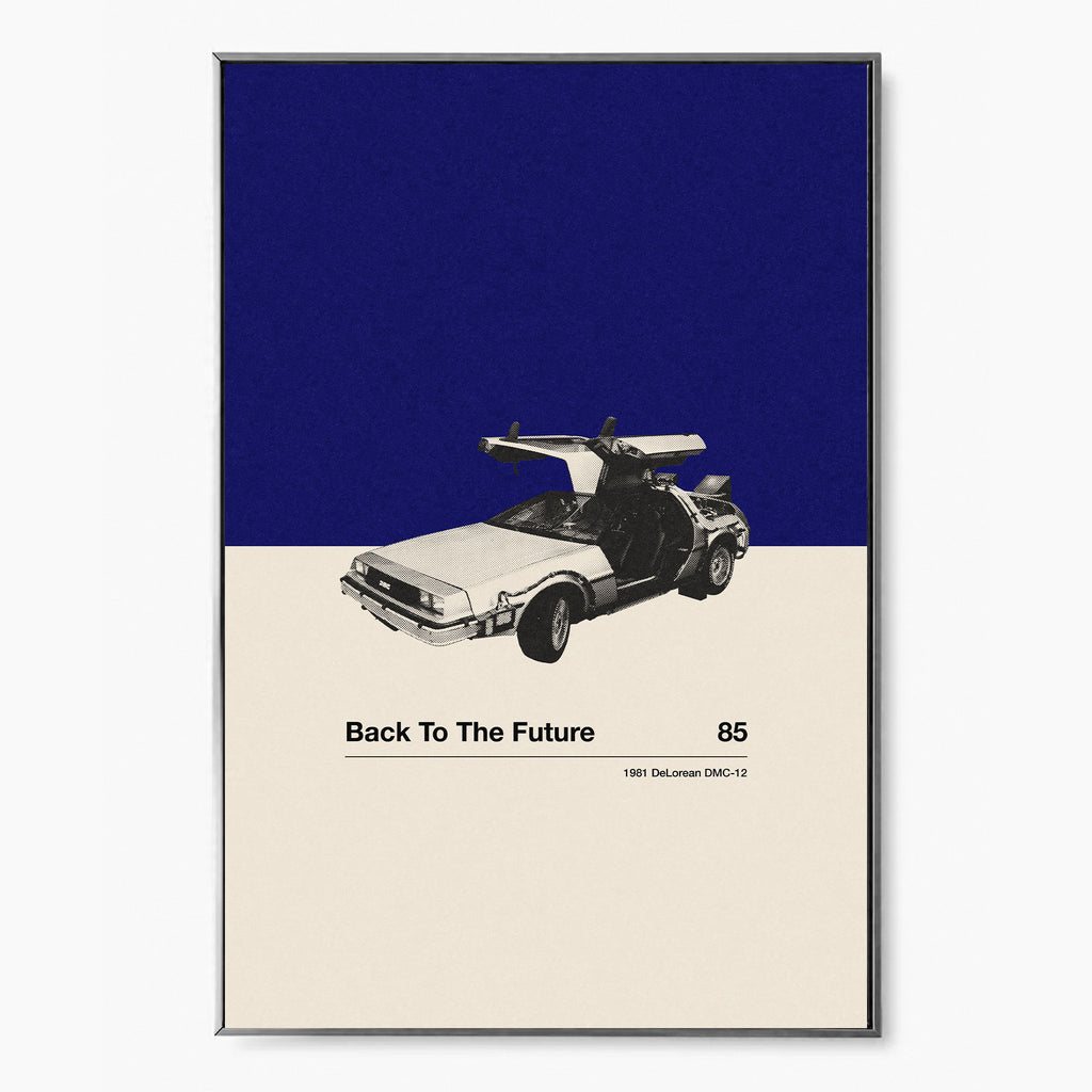 Back To The Future Car Poster Inspired Movie Poster